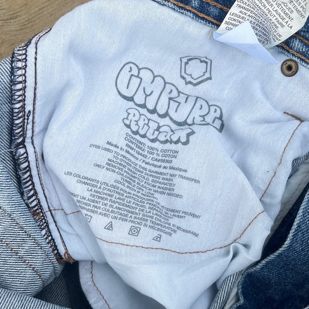 Empyre Relax Fit Baggy Jeans Size 32 Y2K Vibes - Picture 13 of 13